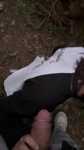 野外口交，打炮